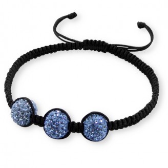 Náramek Shamballa s krystaly "Galya"
